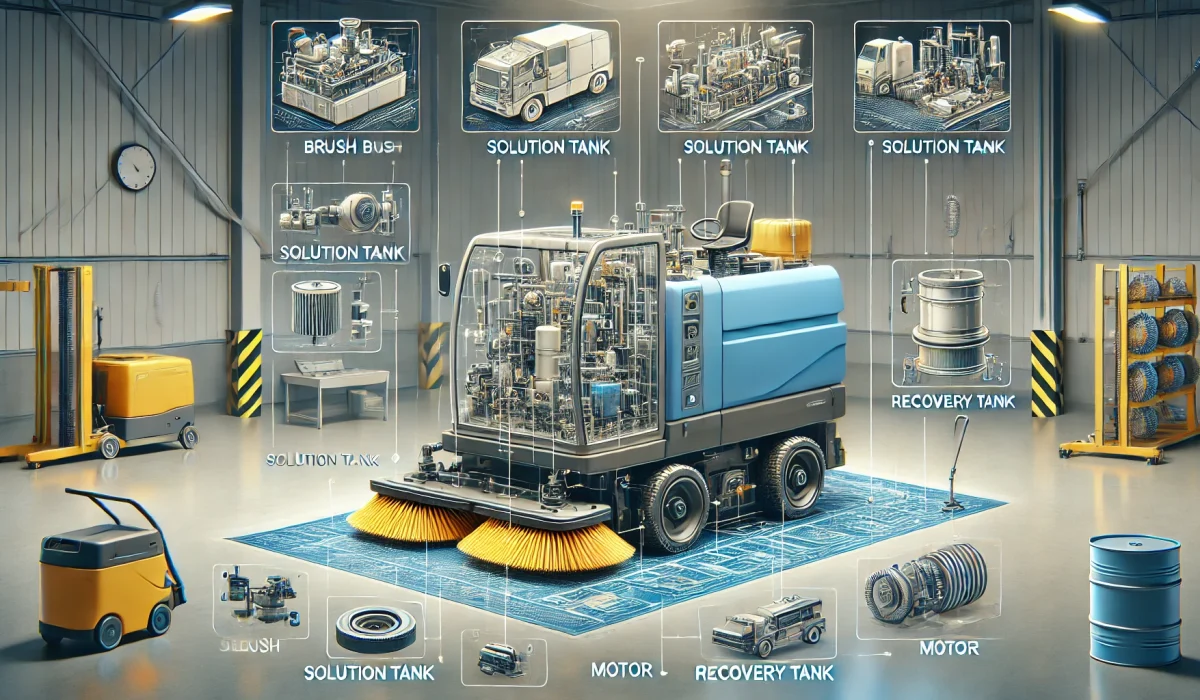 DALL·E 2024-12-08 00.03.09 - An educational and detailed illustration showcasing key parts of industrial scrubbers and their functionality. The image should feature a modern indus