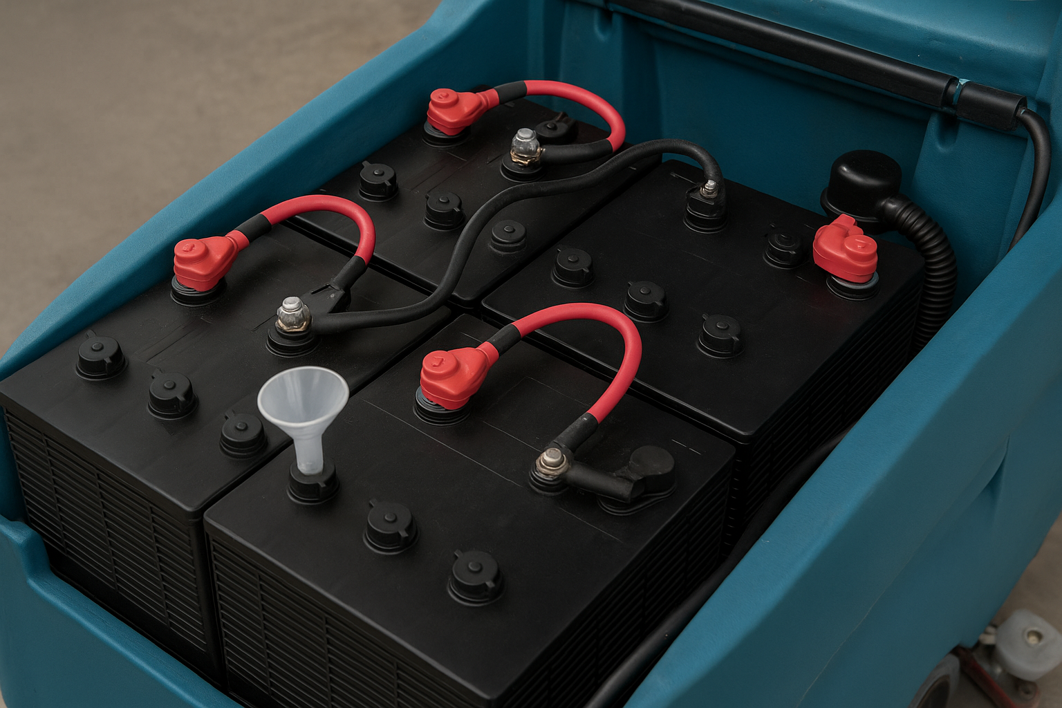 نگهداری باتری اسیدی اسکرابر