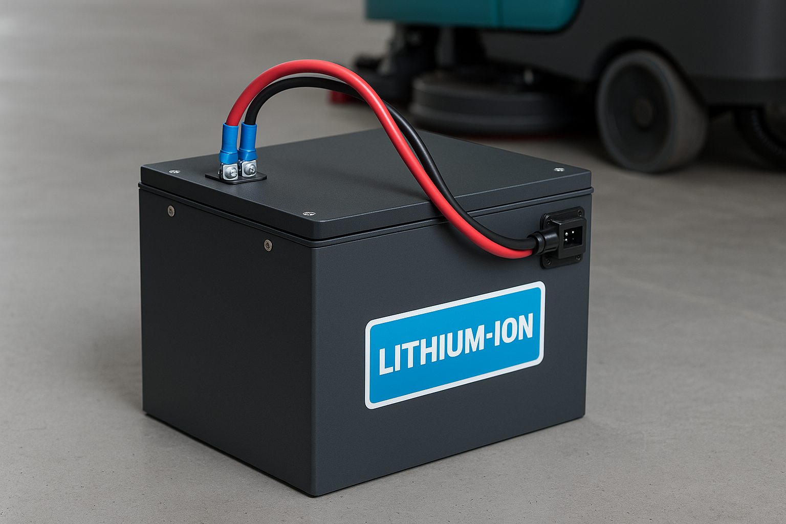 نگهداری باتری اسکرابر لیتیومی