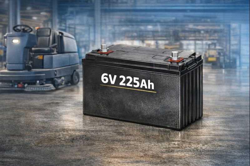 باتری اسکرابر ژل 6 ولت 225 آمپر